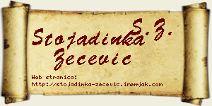 Stojadinka Zečević vizit kartica